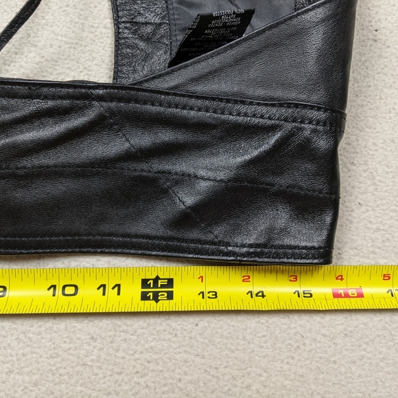 Harley Davidson Riding Gear Deluxe Pigskin Leather Chaps Women's Sz Small Hemmed - Picture 14 of 16